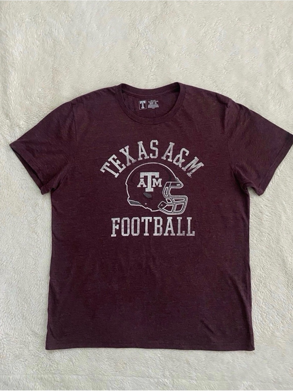 Men’s Graphic T-Shirt, Texas A&M, Football, Size XL